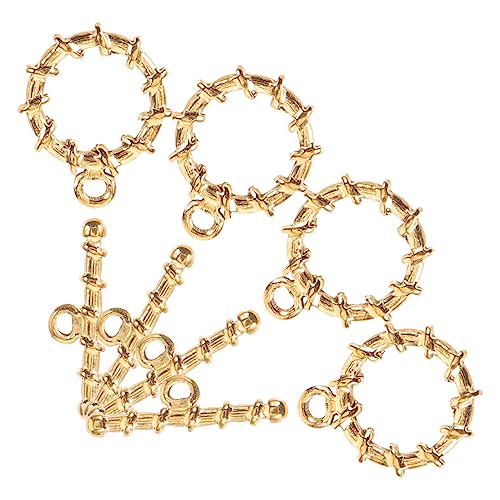 Edelstahl-Schmuckverschlüsse, Knebelverschlüsse für Halsketten, Armbänder, DIY-Schmuckherstellung von Teesea