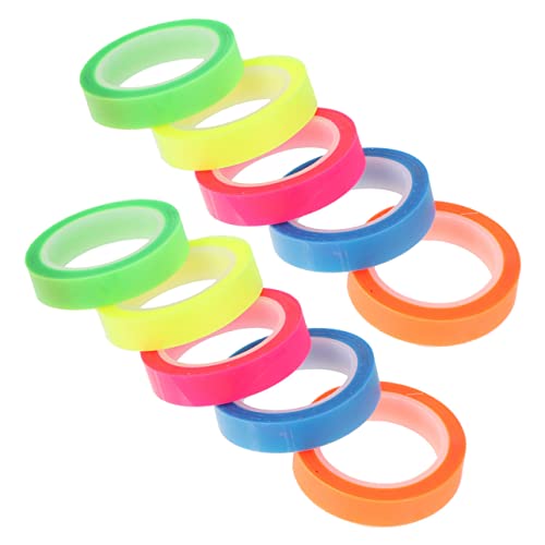 Farbige Markierungsbänder, transparente Seitenmarkierungen, sortiert, fluoreszierende Notiz-Tabs für Anmerkungen und Organisation Farbige Markierungsbänder, transparente Seitenmarkierungen, sortiert, fluoreszierende Notiz-Tabs für Anmerkungen und Organisation von Teesea