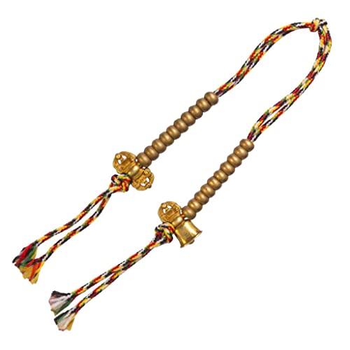 Handgefertigtes tibetisches Buddhismus-Armband mit Glocke, Metall-Meditations-Zähler, handgefertigtes Rosenkranz-Zubehör von Teesea