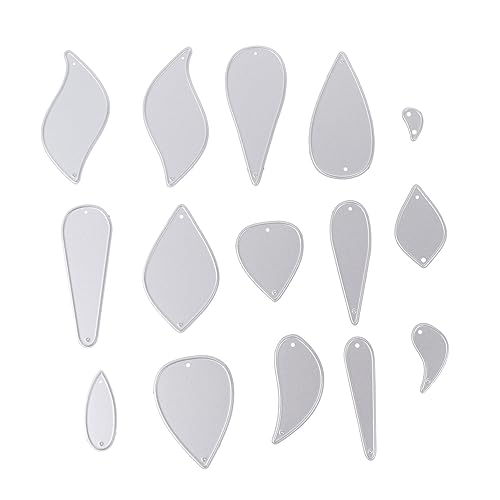 Leder-Ohrring-Stanzschablonen-Set, Karbonstahl, Stanzformen für DIY-Ohrringe und Scrapbooking-Projekte Leder-Ohrring-Stanzschablonen-Set, Karbonstahl, Stanzformen für DIY-Ohrringe und Scrapbooking-Projekte von Teesea