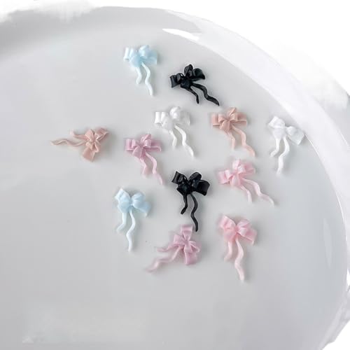 50 Stück Schleifen-Nagelanhänger, bunte Schleife, 3D-Nagelanhänger für Acryl-Nagelzubehör, Design für Nagelschmuck, DIY, Basteln, Nagelkunst-Dekoration, Zubehör 50 Stück Schleifen-Nagelanhänger, bunte Schleife, 3D-Nagelanhänger für Acryl-Nagelzubehör, Design für Nagelschmuck, DIY, Basteln, Nagelkunst-Dekoration, Zubehör von Tefexer