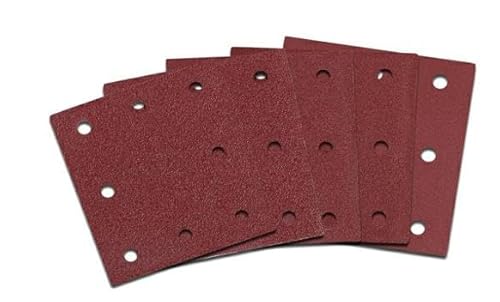 120 tlg Schleifblatt Set, Schleifpapier Klett Körnung, Rechteckiges Schleifblatt Klett 40、60、80、100、120、150、180、240、320、400、600、800 Körnun für Multischleifer, Schwingschleifer (110X115mm) von Tefola