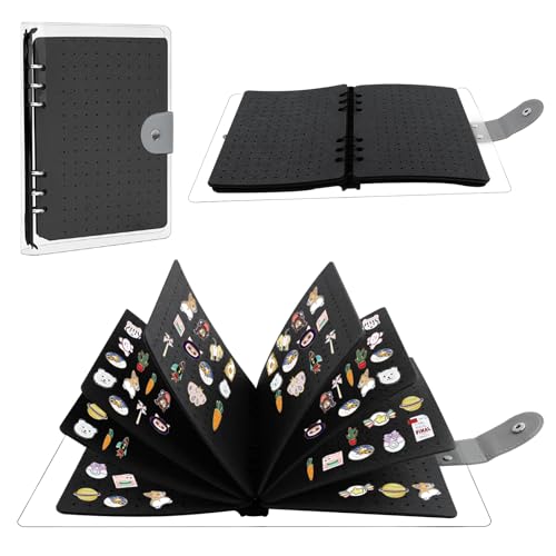 Emaille-Pin-Display-Buch, 8-seitige Pinnwand für Sammler, Pinnwand, Aufbewahrung und Organisation, Pin-Vitrine für verschiedene Größen von Pins, Reisebroschen, Sportmedaillen, Büroklammern, Ohrringen von Tefola