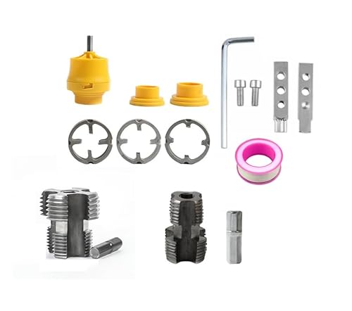 PVC Rohrgewindeschneider, Gewindeschneider set, Rohrgewindeschneid Set für Elektrische Bohrmaschinen, Innen und Außen PVC Rohr Gewindebohrer mit Schraubenausdreher PVC Rohrgewindeschneider, Gewindeschneider set, Rohrgewindeschneid Set für Elektrische Bohrmaschinen, Innen und Außen PVC Rohr Gewindebohrer mit Schraubenausdreher von Tefola