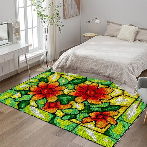 140x160 cm Knüpfteppich Zum Selber Knüpfen Großer, Knüpfen Set, Teppich Knüpfen Set Erwachsene, Knüpfset Latch Hook Kit Handarbeiten Anfänger Teppich Making Kit zum Selber Knüpfen Teppiche 140x160 cm Knüpfteppich Zum Selber Knüpfen Großer, Knüpfen Set, Teppich Knüpfen Set Erwachsene, Knüpfset Latch Hook Kit Handarbeiten Anfänger Teppich Making Kit zum Selber Knüpfen Teppiche von Tehocwiz