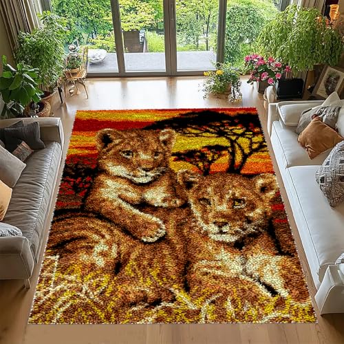 40x70 cm Knüpfteppich Zum Selber Knüpfen, Großer Teppich Knüpfen Set Erwachsene, Anfänger und Erwachsene Teppich Making Kit Zum Selber Knüpfen Teppiche 40x70 cm Knüpfteppich Zum Selber Knüpfen, Großer Teppich Knüpfen Set Erwachsene, Anfänger und Erwachsene Teppich Making Kit Zum Selber Knüpfen Teppiche von Tehocwiz