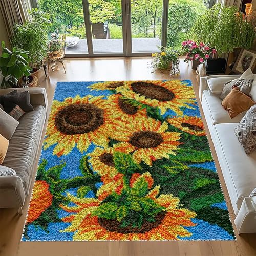 90x120 cm Knüpfteppich Zum Selber Knüpfen, Großer Teppich Knüpfen Set Erwachsene, Anfänger und Erwachsene Teppich Making Kit Zum Selber Knüpfen Teppiche 90x120 cm Knüpfteppich Zum Selber Knüpfen, Großer Teppich Knüpfen Set Erwachsene, Anfänger und Erwachsene Teppich Making Kit Zum Selber Knüpfen Teppiche von Tehocwiz