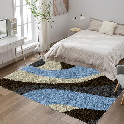 Knüpfteppich Zum Selber Knüpfen, Großer Knüpfen Set, Teppich Knüpfen Set Erwachsene, Knüpfset Latch Hook Kit Handarbeiten Anfänger Teppich Making Kit zum Selber Knüpfen Teppiche 61x87 cm Knüpfteppich Zum Selber Knüpfen, Großer Knüpfen Set, Teppich Knüpfen Set Erwachsene, Knüpfset Latch Hook Kit Handarbeiten Anfänger Teppich Making Kit zum Selber Knüpfen Teppiche 61x87 cm von Tehocwiz