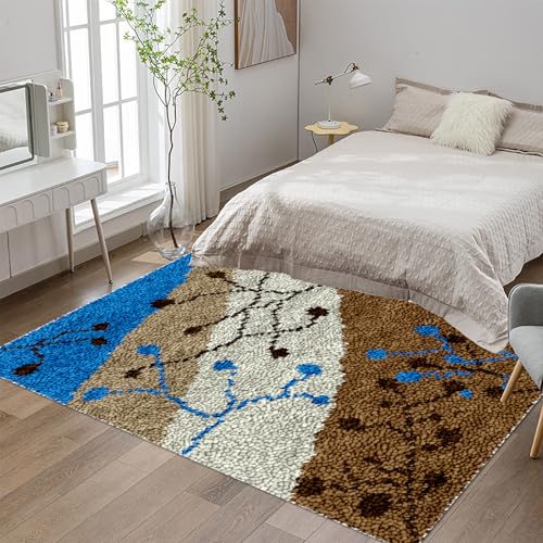 Knüpfteppich Zum Selber Knüpfen, Großer Teppich Knüpfen Set Erwachsene 55x75 cm Knüpfset Latch Hook Kit Handarbeiten, Anfänger Teppich Making Kit zum Selber Knüpfen Teppiche Knüpfteppich Zum Selber Knüpfen, Großer Teppich Knüpfen Set Erwachsene 55x75 cm Knüpfset Latch Hook Kit Handarbeiten, Anfänger Teppich Making Kit zum Selber Knüpfen Teppiche von Tehocwiz