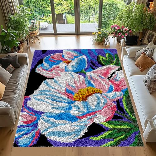 Tehocwiz Knüpfteppich Zum Selber Knüpfen, Tapisserie Teppich Knüpf-Sets Kreuzstich Set Knüpfen Set Für Erwachsene DIY Handwerk Geschenke Fußabtreter Knüpfen Set, Knüpfen 55x75 cm Tehocwiz Knüpfteppich Zum Selber Knüpfen, Tapisserie Teppich Knüpf-Sets Kreuzstich Set Knüpfen Set Für Erwachsene DIY Handwerk Geschenke Fußabtreter Knüpfen Set, Knüpfen 55x75 cm von Tehocwiz
