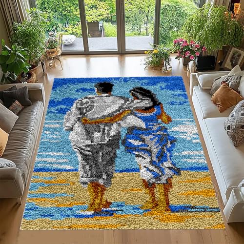 Tehocwiz Knüpfteppich Zum Selber Knüpfen, Tapisserie Teppich Knüpf-Sets Kreuzstich Set Knüpfen Set Für Erwachsene DIY Handwerk Geschenke Fußabtreter Knüpfen Set, Knüpfen 80x115 cm Tehocwiz Knüpfteppich Zum Selber Knüpfen, Tapisserie Teppich Knüpf-Sets Kreuzstich Set Knüpfen Set Für Erwachsene DIY Handwerk Geschenke Fußabtreter Knüpfen Set, Knüpfen 80x115 cm von Tehocwiz