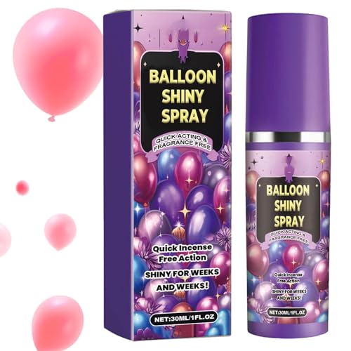 Ballon-Glanzspray,Hochglanz-Ballonspray,Hochglänzender Latex-Ballonglanz für strahlendes Aussehen | Schnell trocknender Ballonglanz, Spray für glänzende Ballons, der Ballonglanz hält länger und ist le von Teksome