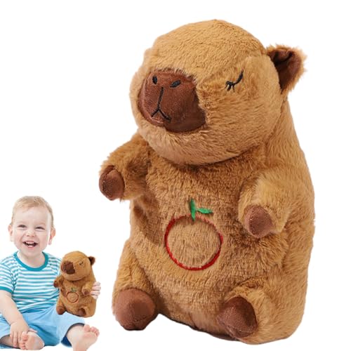 Teksome Capybara Atmung Stofftier, Herzschlag ausgestopftes Tier - Herzschlag beruhigend kuschelnder Tier - Atem Otter Sleep Buddy Musik und Licht für Kleinkind, Kinder, Mädchen Teksome Capybara Atmung Stofftier, Herzschlag ausgestopftes Tier - Herzschlag beruhigend kuschelnder Tier - Atem Otter Sleep Buddy Musik und Licht für Kleinkind, Kinder, Mädchen von Teksome