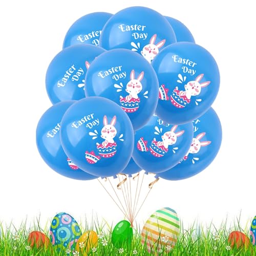 Teksome Frohe Osterballons, Osterparty Latexballons ationen,100x Eier Bunny Chick Ballon | Party mit Ostermotiven, fröhliche, ationen im Innenbereich im Freien von Teksome