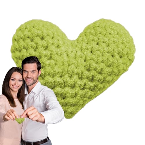 Teksome Gehäkeltes Taschenherz, handgefertigt, tragbar, weich, gehäkelte Herzen, gestricktes Herz, bequem, kleine Geschenke für geliebte Menschen, Familie, Kinder Teksome Gehäkeltes Taschenherz, handgefertigt, tragbar, weich, gehäkelte Herzen, gestricktes Herz, bequem, kleine Geschenke für geliebte Menschen, Familie, Kinder von Teksome