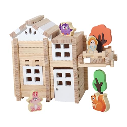 Teksome Holzklötze für Kinder, 3D-Holzpuzzle | Einsteck- und Zapfenbausteine - Holzbausatz, Hausbauspielzeug, Lern- und Bildungsspielzeug für Kinder Teksome Holzklötze für Kinder, 3D-Holzpuzzle | Einsteck- und Zapfenbausteine - Holzbausatz, Hausbauspielzeug, Lern- und Bildungsspielzeug für Kinder von Teksome