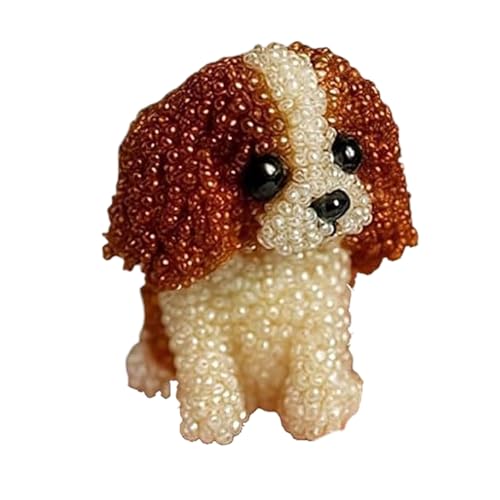 Teksome Perlenstickerei Bastelset - Dreidimensionales Perlenstickerei-Set mit einem Hundedesign,Bastelprojekt Zubehör mit Fäden für Tierliebhaber Frauen Mädchen Erwachsene Teksome Perlenstickerei Bastelset - Dreidimensionales Perlenstickerei-Set mit einem Hundedesign,Bastelprojekt Zubehör mit Fäden für Tierliebhaber Frauen Mädchen Erwachsene von Teksome