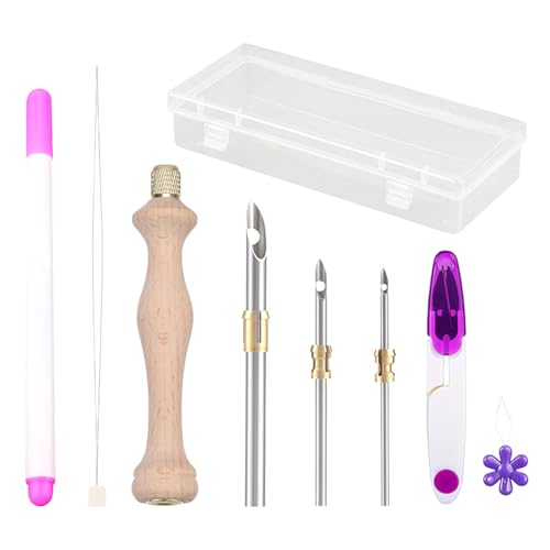 Teksome Punch -Nadel -Kit für Anfänger, Punchnadel -Stickkit,Einstellbarer Threader -Kit | Stickwerkzeug mit Aufbewahrungsbox für Osterbasteln Kinder Anfänger Erwachsene Teksome Punch -Nadel -Kit für Anfänger, Punchnadel -Stickkit,Einstellbarer Threader -Kit | Stickwerkzeug mit Aufbewahrungsbox für Osterbasteln Kinder Anfänger Erwachsene von Teksome
