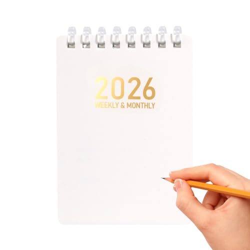 Teksome Tagesplaner Notizbuch,2026 Ringbuch - A7 Terminplaner Mit Weicher Spiralbindung Zum Planen Journaling Arbeit Meetings von Teksome