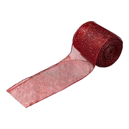 Teksome Weihnachtliches Netzband für Baum, Weihnachtskränze, Schleife, Netzband, Rolle, Partyzubehör für Lichterketten, Basteln, Kränze, Girlande, Treppenhaus, Heimstylisten Teksome Weihnachtliches Netzband für Baum, Weihnachtskränze, Schleife, Netzband, Rolle, Partyzubehör für Lichterketten, Basteln, Kränze, Girlande, Treppenhaus, Heimstylisten von Teksome