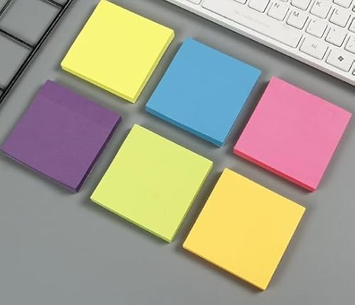 Haftnotizen, 7,6 x 7,6 cm, 12 leuchtende Farben, selbstklebende Notizblöcke, 36 Stück Haftnotizen, 7,6 x 7,6 cm, 12 leuchtende Farben, selbstklebende Notizblöcke, 36 Stück von Tel Charme *