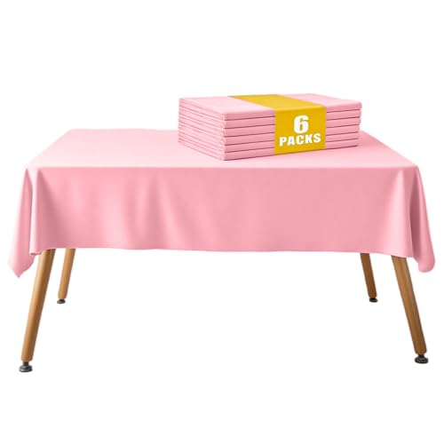 Lange Tischdecke aus Kunststoff, 274 x 137 cm, rosa Einweg-Tischdecken, rechteckig, ideal für Hochzeit, Restaurant, Party-Dekoration, Outdoor- und Themenveranstaltungen, 6 Stück Lange Tischdecke aus Kunststoff, 274 x 137 cm, rosa Einweg-Tischdecken, rechteckig, ideal für Hochzeit, Restaurant, Party-Dekoration, Outdoor- und Themenveranstaltungen, 6 Stück von Tel Charme *
