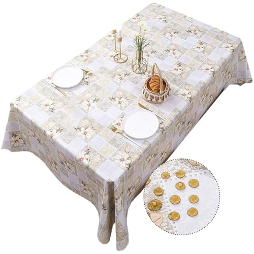 Tel Charme * Lange Tischdecke, rechteckig, 213 x 152 cm, abwischbar, PVC, abwischbar, wasserdicht, Tischabdeckung, Schutz für Küche, Party, Geburtstag, Kaffee, Tischdekoration Tel Charme * Lange Tischdecke, rechteckig, 213 x 152 cm, abwischbar, PVC, abwischbar, wasserdicht, Tischabdeckung, Schutz für Küche, Party, Geburtstag, Kaffee, Tischdekoration von Tel Charme *