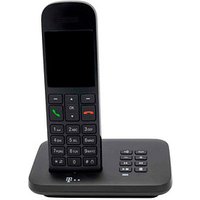 Telekom Sinus A12 Schnurloses Telefon mit Anrufbeantworter schwarz von Telekom