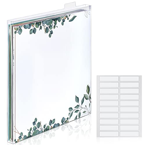 20 Sets 30,5 x 30,5 cm Scrapbook-Papier-Organizer, transparente Ordner, Kunststoffhalter mit anpassbaren Registern für Vinyl-Papier, Sammelalben, Fotos von Teling