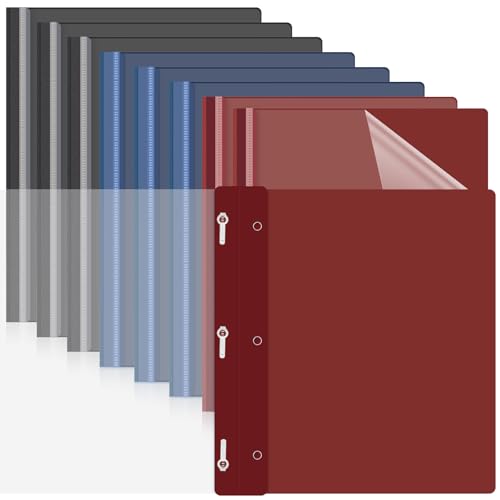 Teling Transparente Vorderseiten mit Zinken, Kunststoff-Präsentationsmappen, 3 Zinken, Lebenslauf-Mappe für die Schule, Schwarz, Marineblau, Dunkelrot, 48 Stück Teling Transparente Vorderseiten mit Zinken, Kunststoff-Präsentationsmappen, 3 Zinken, Lebenslauf-Mappe für die Schule, Schwarz, Marineblau, Dunkelrot, 48 Stück von Teling