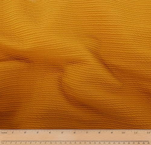 Télio 36595-18-15Y High Low Knit Stoff, Polyester, Elastan, Caramel, 15 von Télio