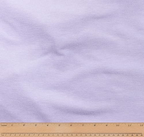 Télio 40594-24-15Y Mimi-Fleece Stoff, Polyester, Viskose, Spandex, Violette Süßigkeiten von Télio