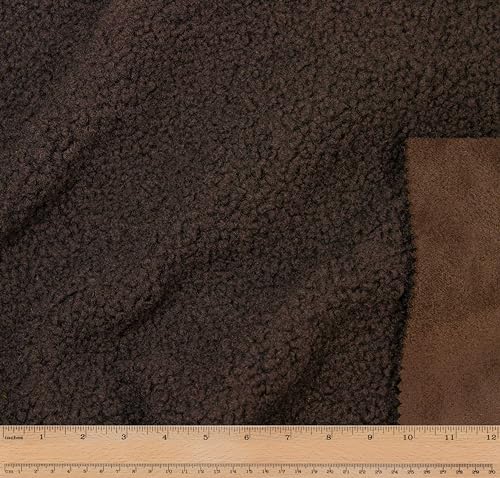 Télio 44705-07-15Y Sherpa-Wildleder Stoff, Polyester, Braun von Télio