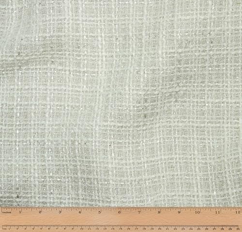 Télio 44749-03-10Y Roxy Tweed Stoff, Polyester, Cremeweiß von Télio
