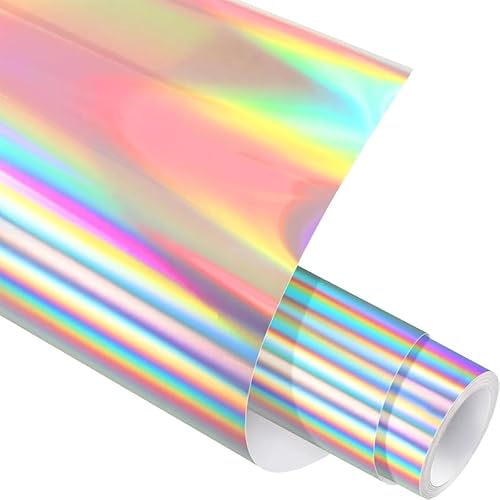 Glitzer-Wärmetransfer-Vinyl-Rolle, 30,5 cm x 1,5 m, metallisches HTV-Vinyl zum Aufbügeln, für T-Shirts, Basteln, langlebiges und waschbares Glitzer-Schriftmaterial (Laserss-Silber) von Telituny