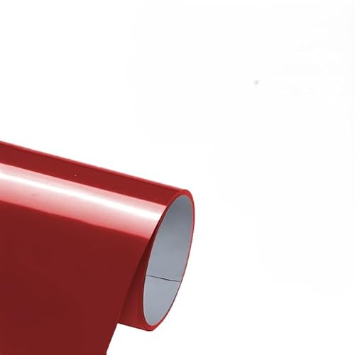 HTV-Wärmetransfer-Vinyl-Rolle, 30,5 cm x 50,8 m, Schwarz, zum Aufbügeln, für T-Shirts, Handwerk, Taschen, strapazierfähiges und waschbares, schneidbares Vinyl-Material (rot) von Telituny