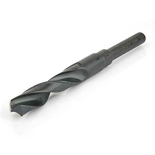Telituny 1/2in HSS Bohrer, 17 mm Spiralbohrer mit Reduziertem Schaft, HSS Metallbohrer Eisenbohrer zum Bohren und Fräsen, Bearbeiten von Eisen, Stahl, Holz, Kupfer und Metallmaterialien (17 mm) von Telituny
