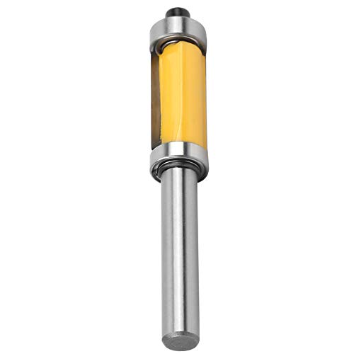 Telituny 8mm Absatzfräser, Kopierfräser mit Teflonns-Beschichtung, C3 Mikrokorn-Hartmetall-Schneide (12,7mm x 25mm), Doppellager-System für Holzwerken - Hartholz, Sperrholz & von Telituny