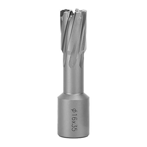Telituny Metal Hollow Bit Schneidwerkzeug Industriegeräte tragbarer Hochgeschwindigkeitsstahl Silber 35 mm (16 * 35 mm) von Telituny
