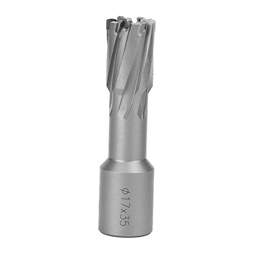 Telituny Metal Hollow Bit Schneidwerkzeug Industriegeräte tragbarer Hochgeschwindigkeitsstahl Silber 35 mm (17 * 35 mm) von Telituny