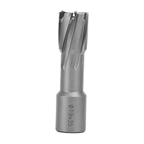 Telituny Metal Hollow Bit Schneidwerkzeug Industriegeräte tragbarer Hochgeschwindigkeitsstahl Silber 35 mm (19 * 35 mm) von Telituny