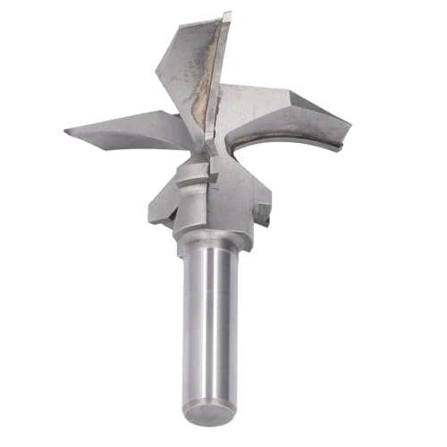 Telituny Rundungs- und Biegefräser, 1/2 Zoll Schaft Hartmetall Fräser, 3-Schneider Doppel-R Kantenformer für Holztüren, Möbel, 20-36mm Stärke von Telituny