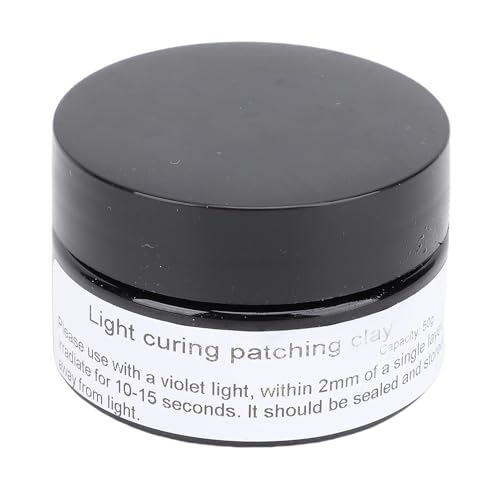 Telituny UV-Härtender Modelliermasse 50g, Schnellhärtende Reparaturknete für 3D-Drucke - Faser-verstärkte Füllmasse für Risse & Modellbau, Soforthärtung unter UV-Licht Telituny UV-Härtender Modelliermasse 50g, Schnellhärtende Reparaturknete für 3D-Drucke - Faser-verstärkte Füllmasse für Risse & Modellbau, Soforthärtung unter UV-Licht von Telituny
