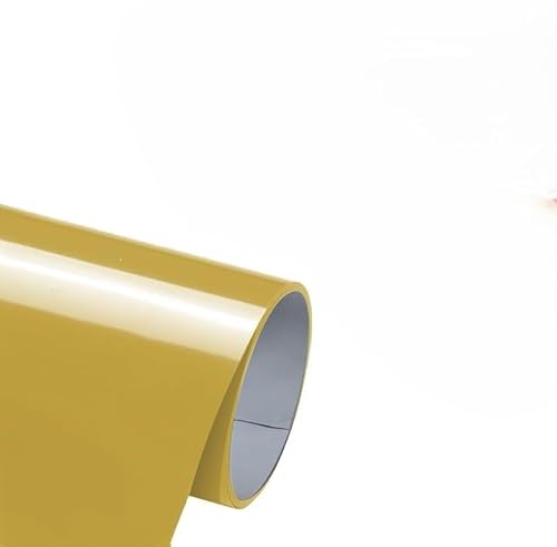 Wärmetransfer-Vinyl-Rolle, PU-HTV-Vinyls, 30,5 cm x 1,8 m, schneidbares Bügel-Vinyl für T-Shirts, Taschen, Basteln, langlebig und waschbar (Gold) von Telituny
