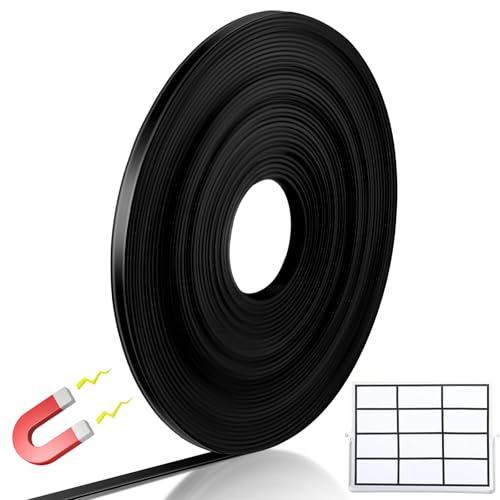 Tellegloww Schwarze Magnetbandrolle, dünne Streifen, 0,6 cm x 18,3 m, Magnettafel, Trennwände, Whiteboard, Grafik, dekoratives Klebeband, Markierungslinie für Klassenzimmer, Büro, Kunstzubehör Tellegloww Schwarze Magnetbandrolle, dünne Streifen, 0,6 cm x 18,3 m, Magnettafel, Trennwände, Whiteboard, Grafik, dekoratives Klebeband, Markierungslinie für Klassenzimmer, Büro, Kunstzubehör von Tellegloww
