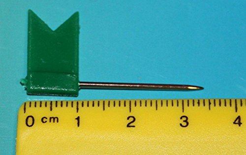 Stecknadeln Fahne Fähnchen Pinnwandnadeln Makiernadeln Kartennadel 31 mm 50 Stück grün Stecknadeln Fahne Fähnchen Pinnwandnadeln Makiernadeln Kartennadel 31 mm 50 Stück grün von Telliswelt