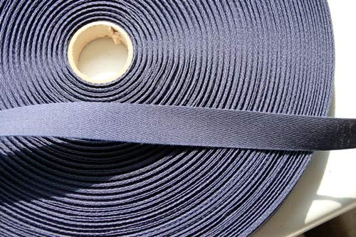 Telliswelt 1m Qualitäts Nahtband Köperband stabil 100% Baumwolle 2cm breit schwarz -Made in Germany- von Telliswelt