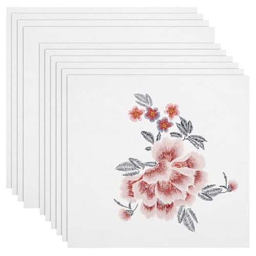 10 Stück Kreuzstich Stoff Baumwolle Leinenstoff Stoff zum Sticken 20×20/30×30 cm Weiß Embroidery Fabric DIY Stickstoff zum Sticken Cross Stitch Sticktuch für Stickereien DIY Handwerk 10 Stück Kreuzstich Stoff Baumwolle Leinenstoff Stoff zum Sticken 20×20/30×30 cm Weiß Embroidery Fabric DIY Stickstoff zum Sticken Cross Stitch Sticktuch für Stickereien DIY Handwerk von Telooco
