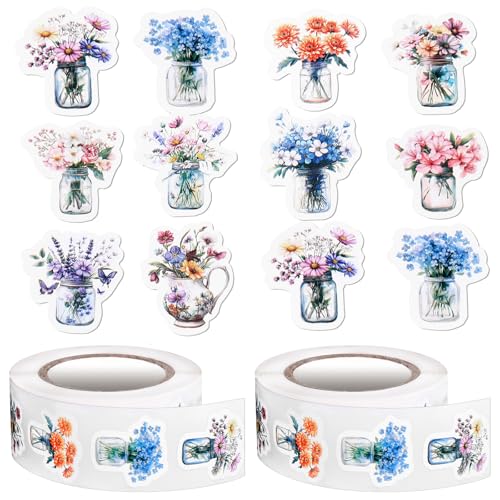 1000 Stück Blumen Aufkleber Mädchen Sticker Scrapbooking Vase Blumen Sticker Set 10 Stile Blumenaufkleber für Scrapbooking Umschläge Hochzeitseinladungen Dekorativ Journaling Zubehör 1000 Stück Blumen Aufkleber Mädchen Sticker Scrapbooking Vase Blumen Sticker Set 10 Stile Blumenaufkleber für Scrapbooking Umschläge Hochzeitseinladungen Dekorativ Journaling Zubehör von Telooco