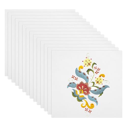 14 Stück Kreuzstich Stoff Weiß Baumwoll Stickstoff 20 x 20 cm DIY Sticken Stoff zum Sticken Vorgeschnittenes Leinenstoff Sticktuch Quadratisch Baumwollsticktuch für Stickereien Handarbeiten 14 Stück Kreuzstich Stoff Weiß Baumwoll Stickstoff 20 x 20 cm DIY Sticken Stoff zum Sticken Vorgeschnittenes Leinenstoff Sticktuch Quadratisch Baumwollsticktuch für Stickereien Handarbeiten von Telooco